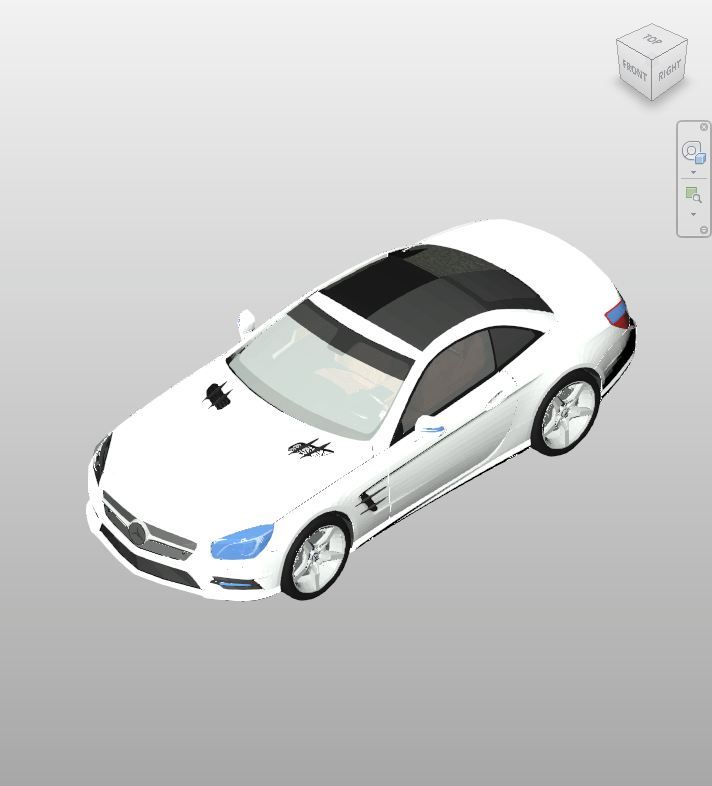 Sleek White Sport Coupe Revit Family | Boracity