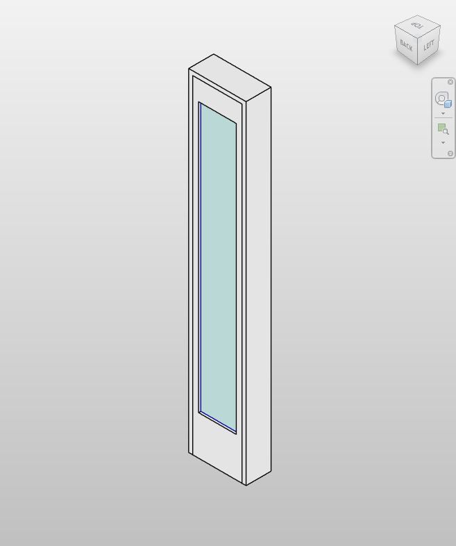 White Full Glass Side Lite - Free Revit Doors Family | Boracity