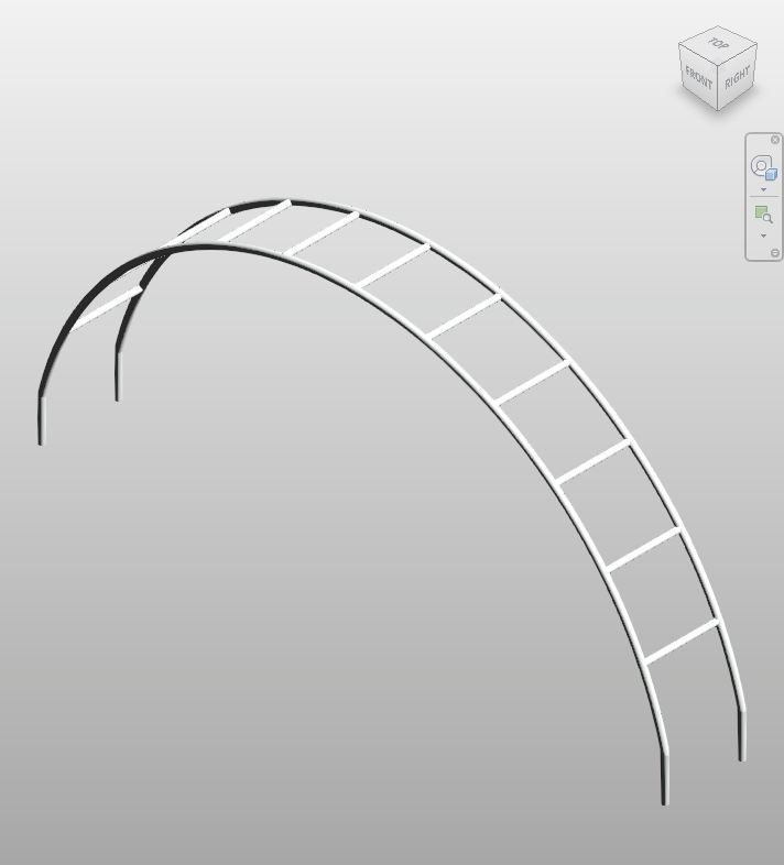 White Arch Climbing Frame Revit Family | Boracity