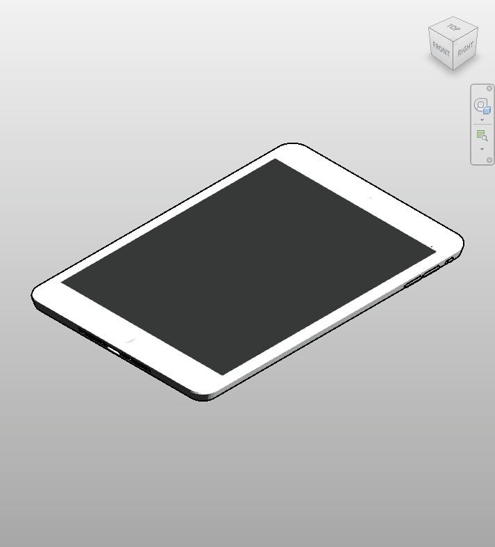 White Tablet Device Revit Family | Boracity