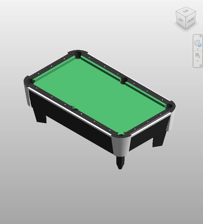 Stylish Black and Green Pool Table Revit | Boracity