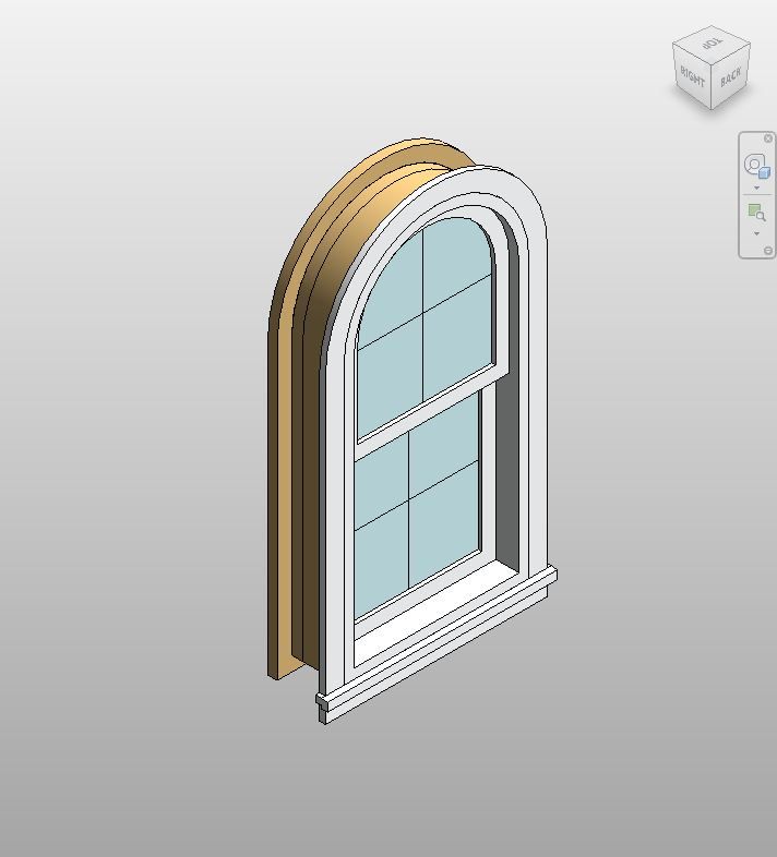 Elegant Arched Double Hung Window Revit | Boracity