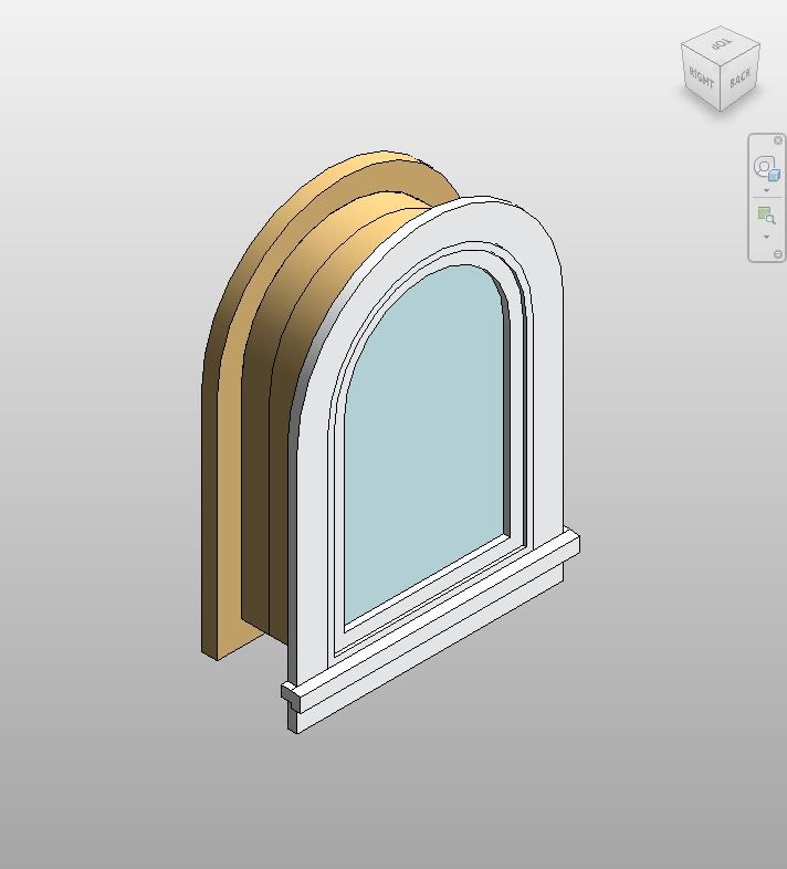 White Arched Fixed Window - Free Revit Windows Family | Boracity