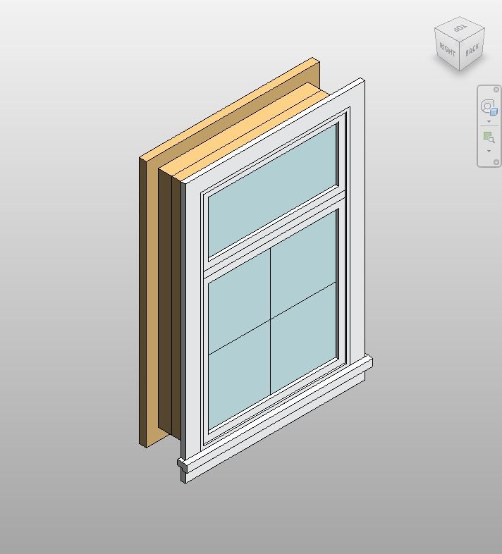 White Fixed Transom Window Revit Family | Boracity