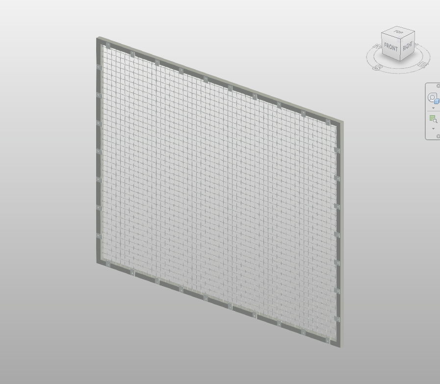 Woven Wire Mesh Facade Revit Curtain Wall | Boracity