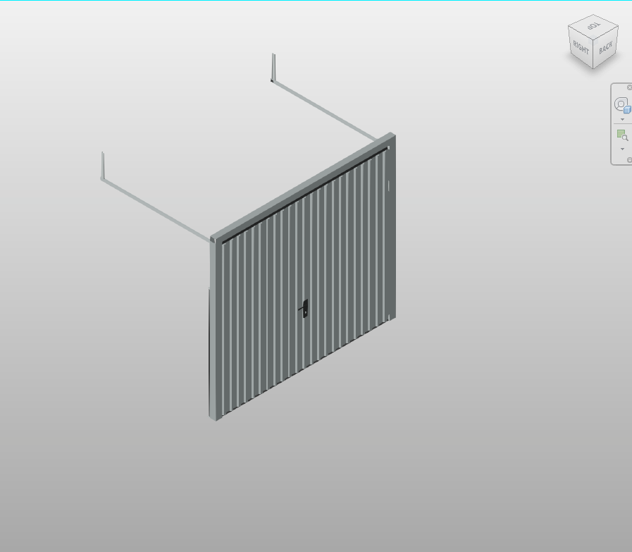 Tilt-Up Garage Door Revit Family 8x7 ft | Boracity