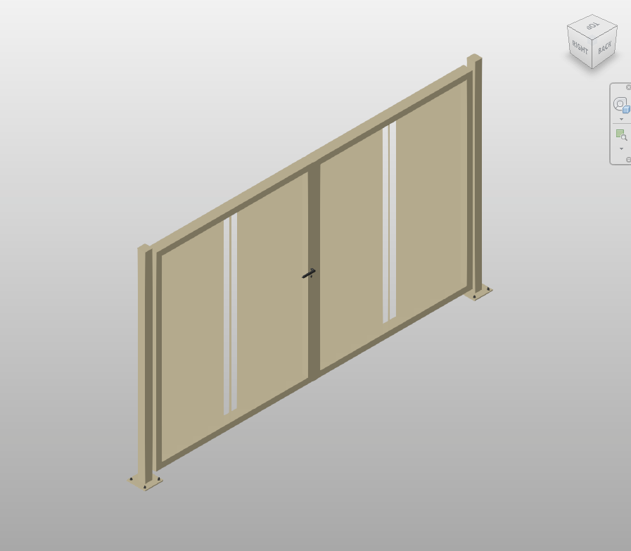 Rotating Louver Gate Revit Family 12x7 ft | Boracity