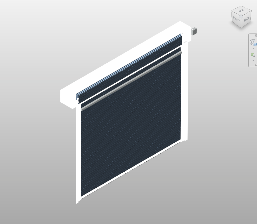 Perforated Roller Garage Door Revit Family 9x7 ft | Boracity