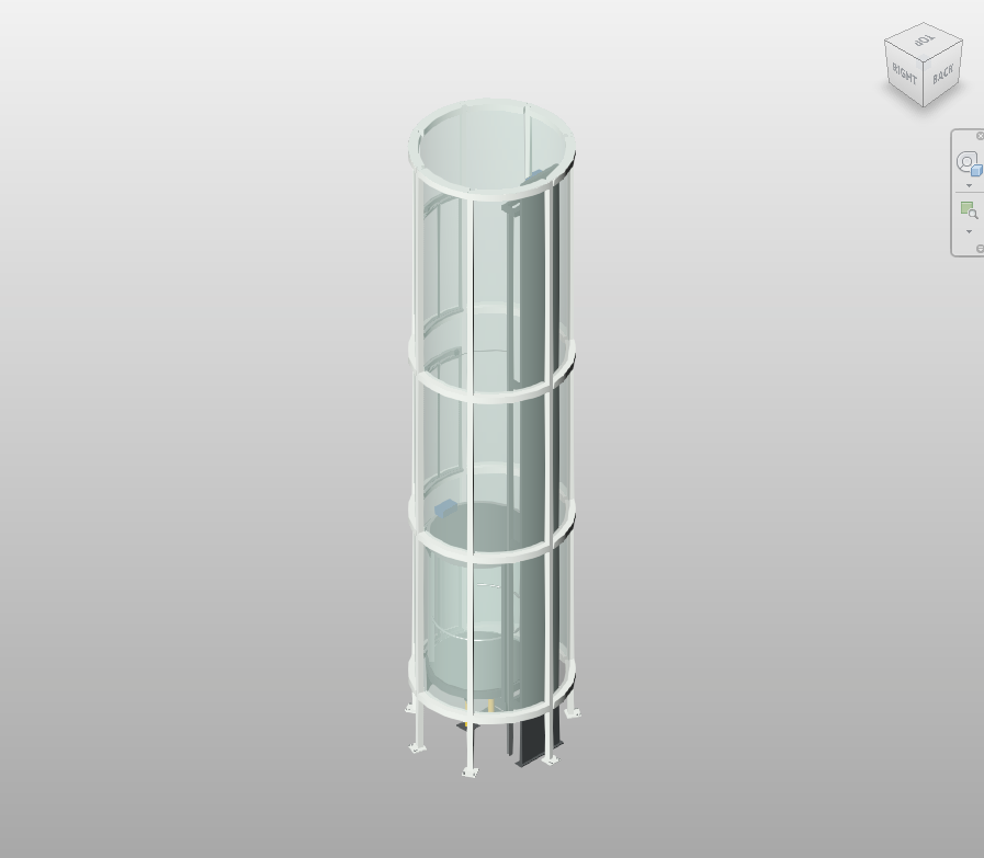 Circular Glass Elevator 360 Revit Family 1000 kg | Boracity