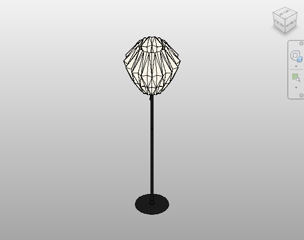 Origami Paper Floor Lamp Revit Family - BIM Model | Boracity