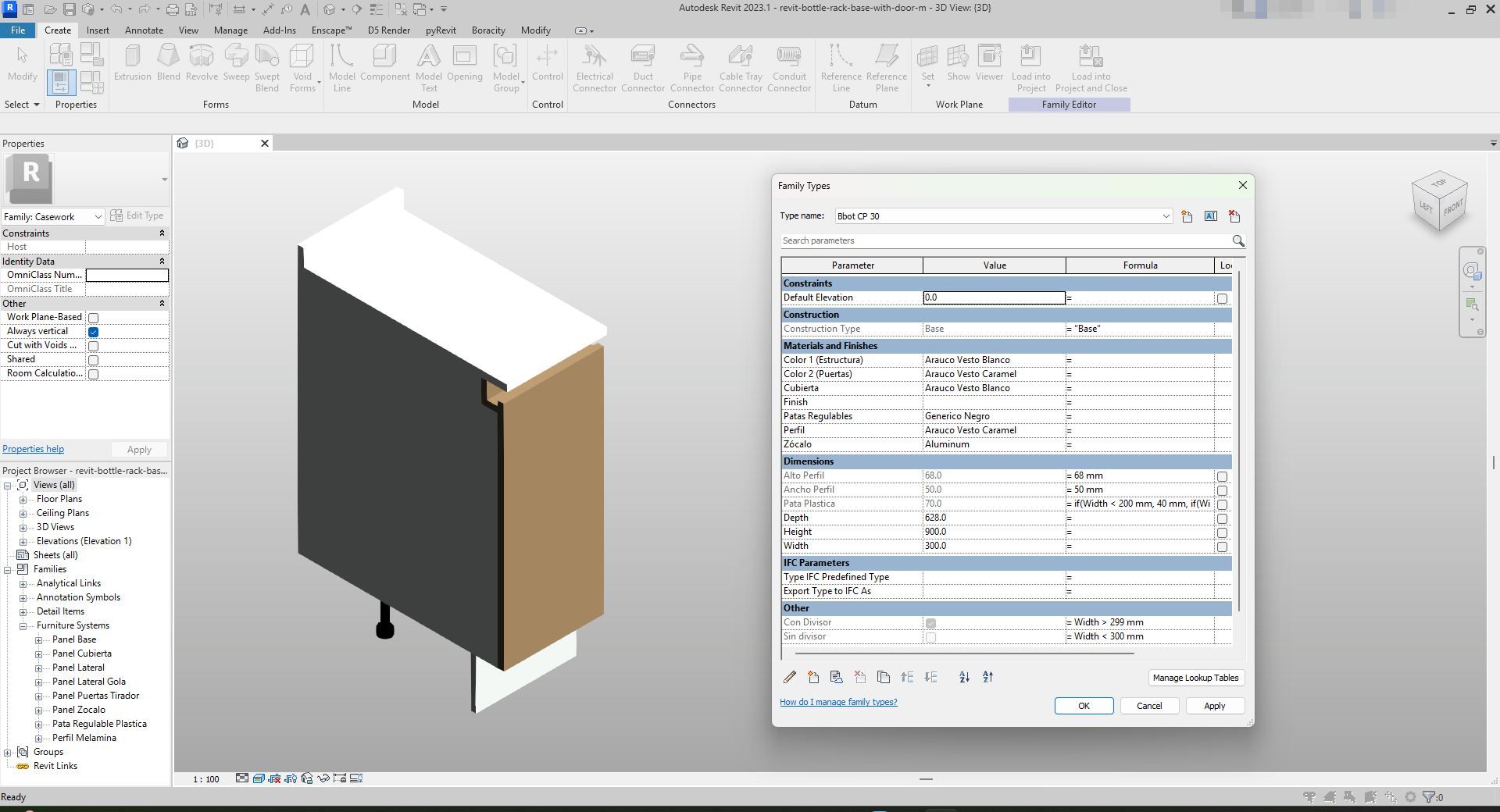 Propane Rack Revit Download Two-Tone Bottle Rack Cabinet Revit | Boracity