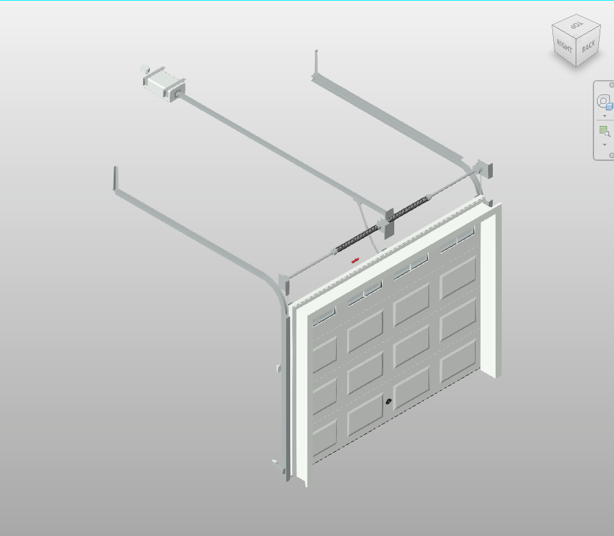 Short Panel Door with Windows Revit Family 9x7 ft | Boracity