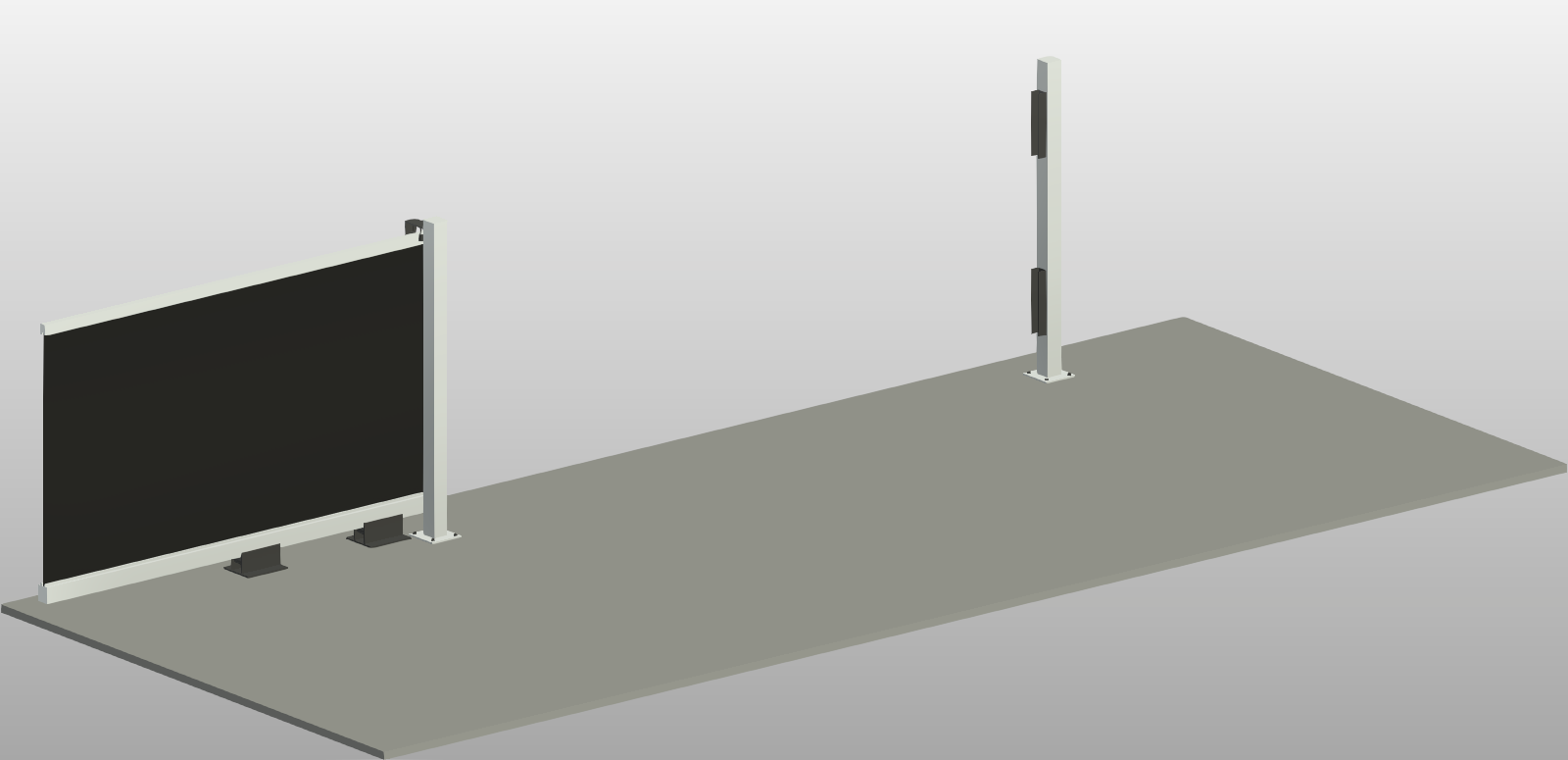Chain-Link Cantilever Gate Revit Family 20x6 ft | Boracity