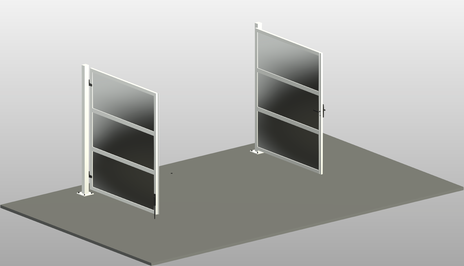 Open Window Gradient Gradient Perforated Gate Revit Family 12x7 ft | Boracity