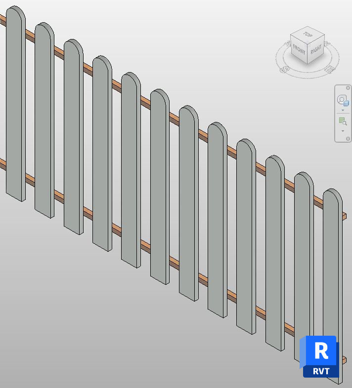 Wooden Picket Fence Revit Family | Boracity
