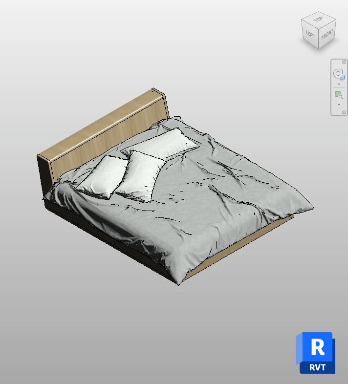 Oak Double Bed Revit Family Download | Boracity