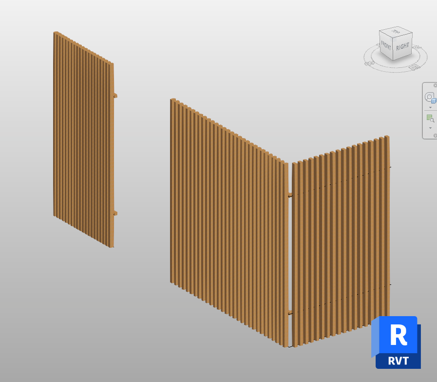 Timber Slat Screen Revit Curtain Wall Type | Boracity