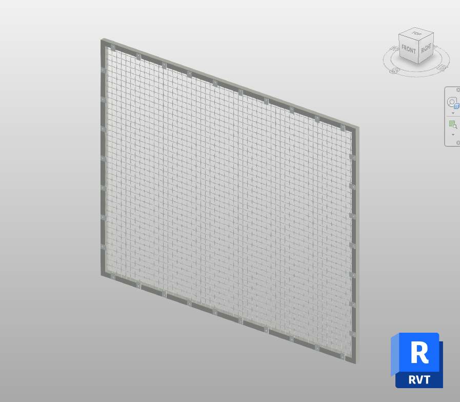 Woven Wire Mesh Facade Revit Curtain Wall | Boracity