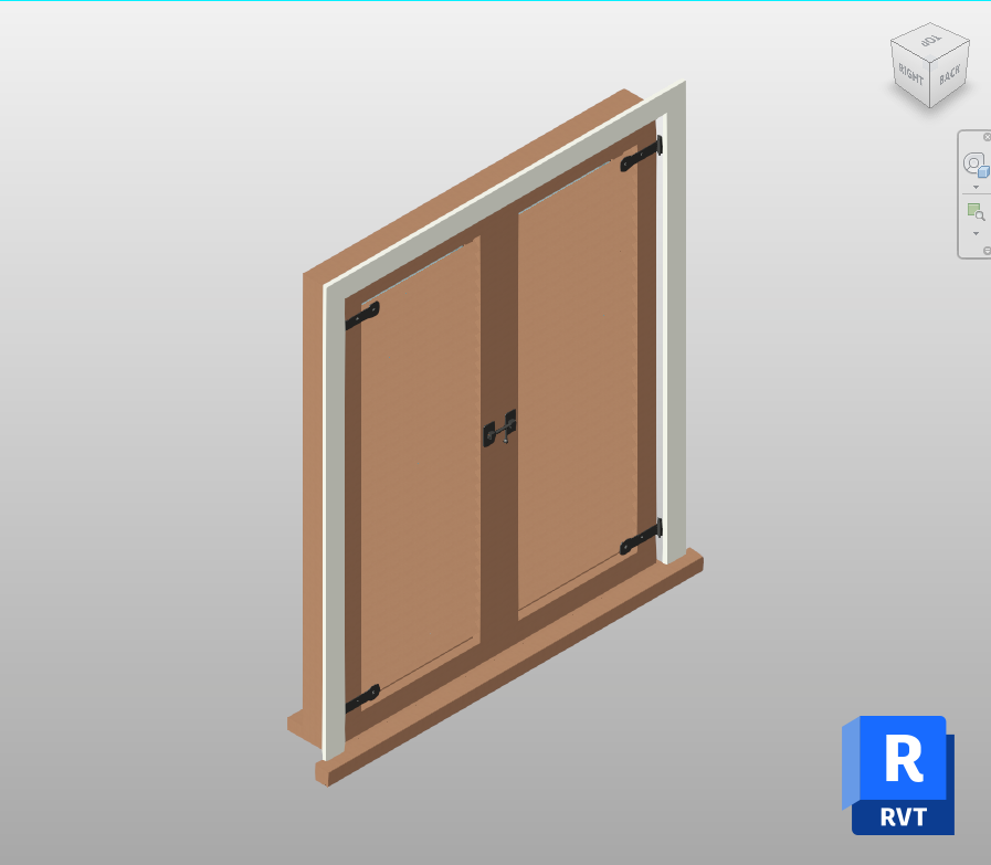 Colonial Window with Louvered Wood Shutters Revit Family | Boracity