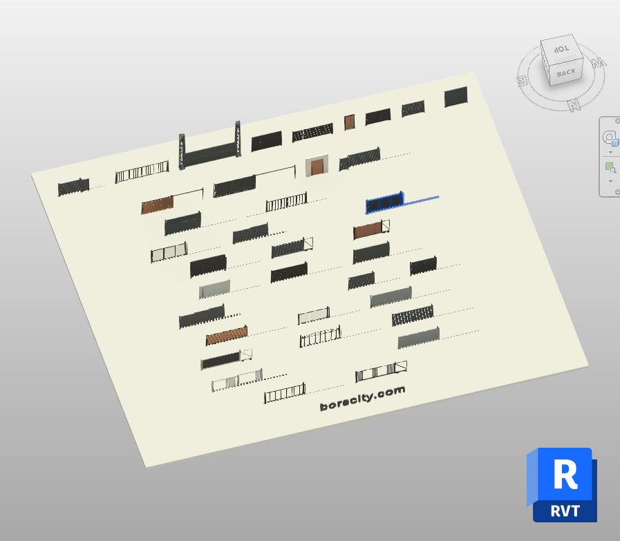 Sliding Gates Revit Collection: Cantilever, Pivot, Fold | Boracity
