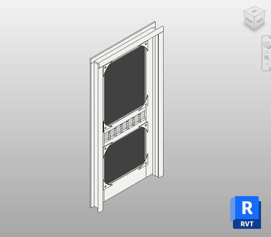Victorian Screen Door Revit Family 36x80 in | Boracity