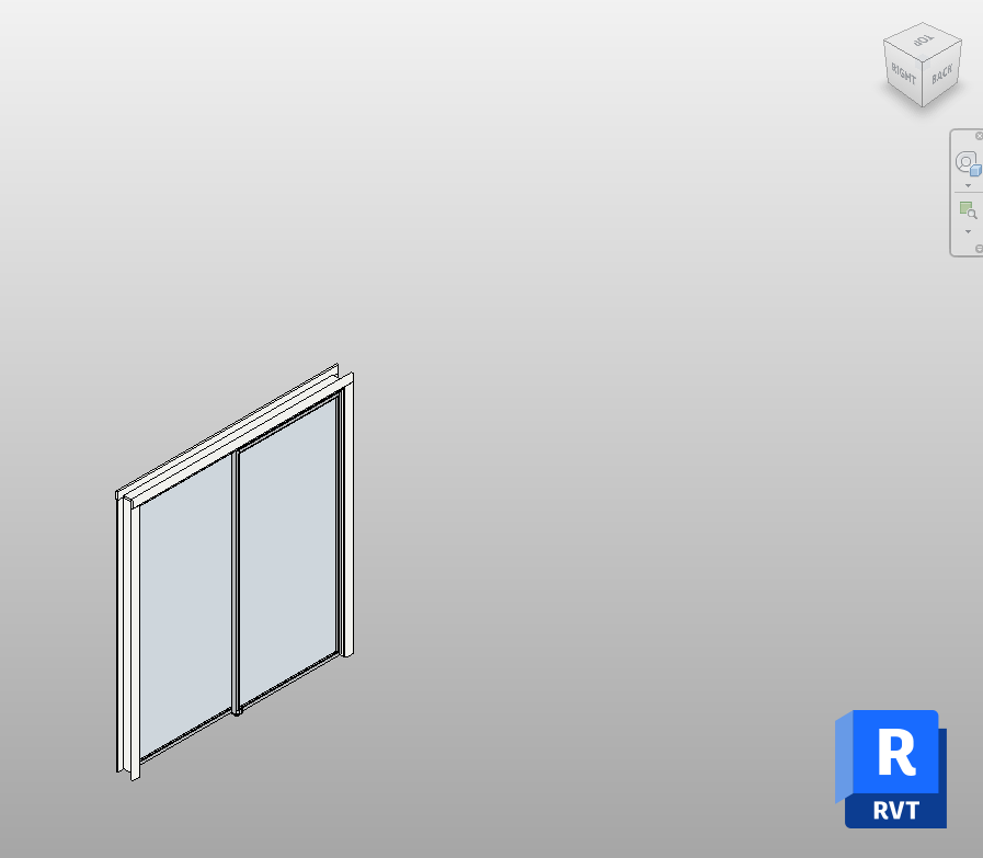 Mirror Bypass Closet Door Revit Family 72x80 in | Boracity
