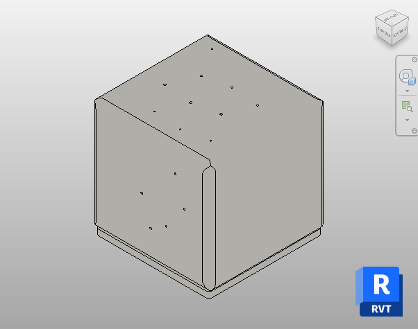 Concrete Cube Table Revit Family - BIM Model | Boracity
