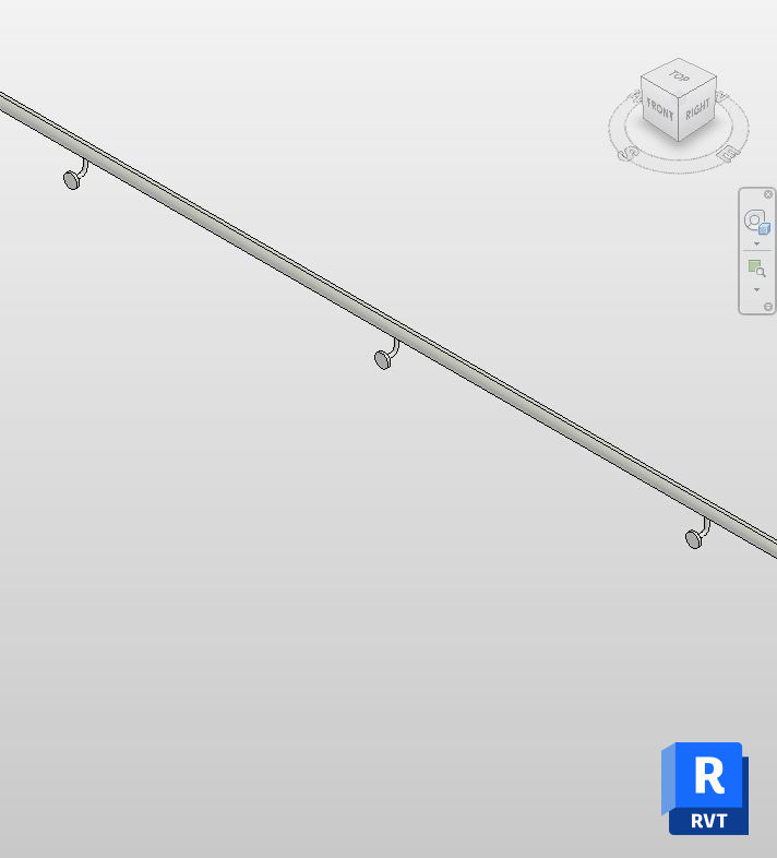 Stainless Steel Pipe Handrail - Free Revit Structural Family | Boracity