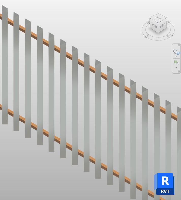 Pine Wood Exterior Railing Revit Family | Boracity