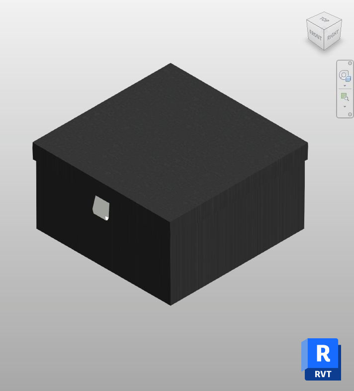 Download Black Matte Gift Box Revit Family | Boracity