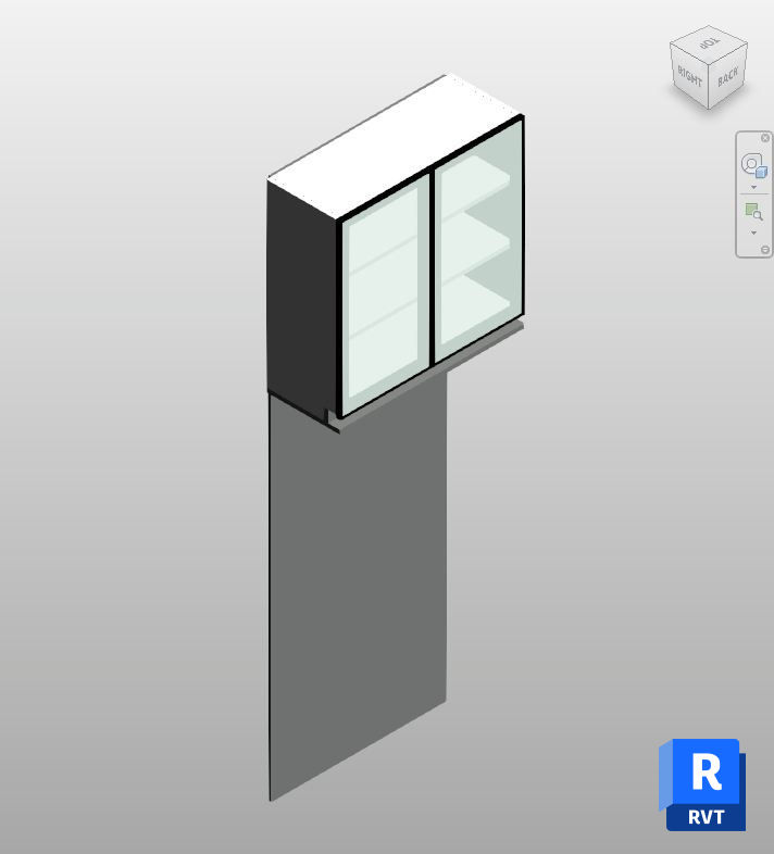 Glass Overhead Kitchen Cabinet Revit Family | Boracity
