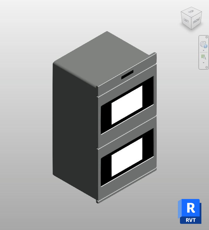 Stainless Steel Double Oven Revit Family | Boracity