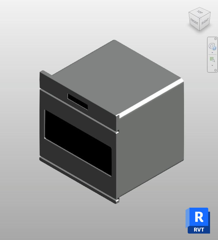 Stainless Steel Built-In Oven Revit Family | Boracity