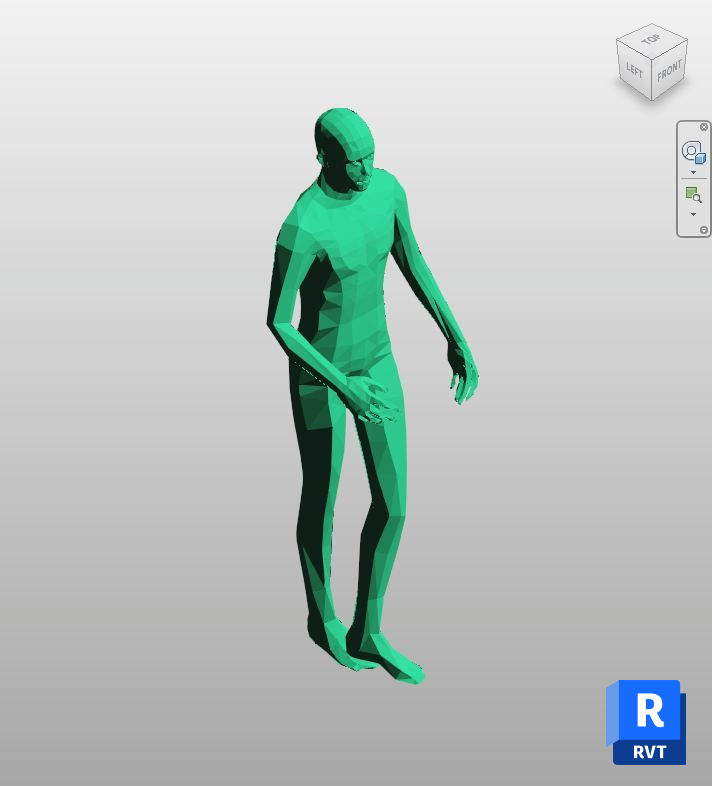 Download Green Low-Poly Figure Revit | Boracity