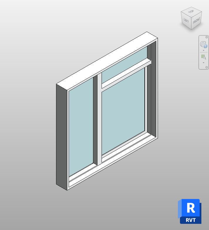White Double Casement Window Revit Family | Boracity