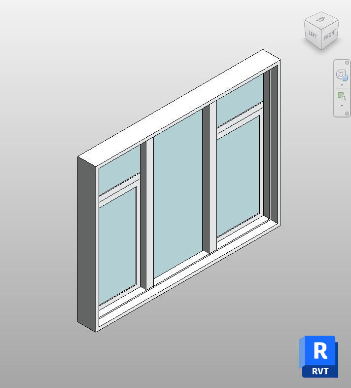 Triple Casement Window Revit Family | Boracity