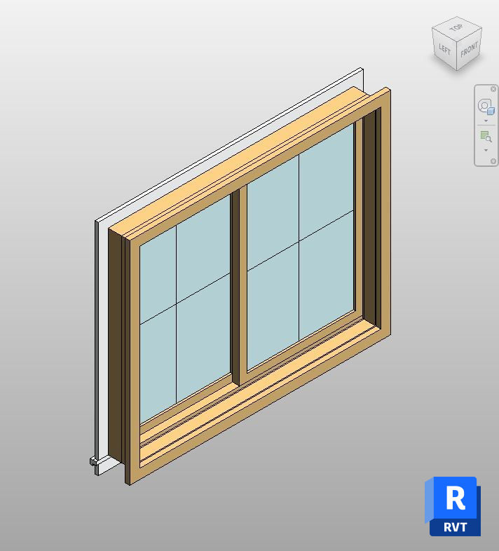 Oak Framed Sliding Window Revit Family | Boracity