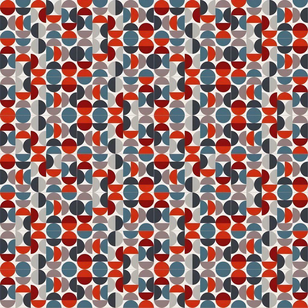 Geometric Abstract Pattern Tile - Free PBR Texture | Boracity