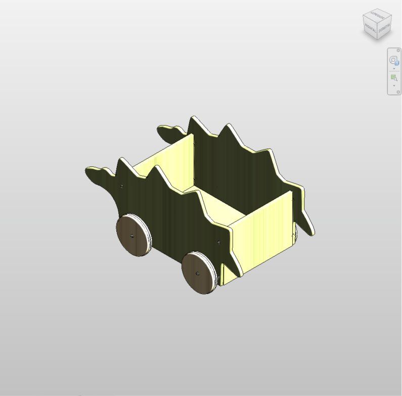 Dinosaur Toy Box - Free Revit Furniture Family | Boracity